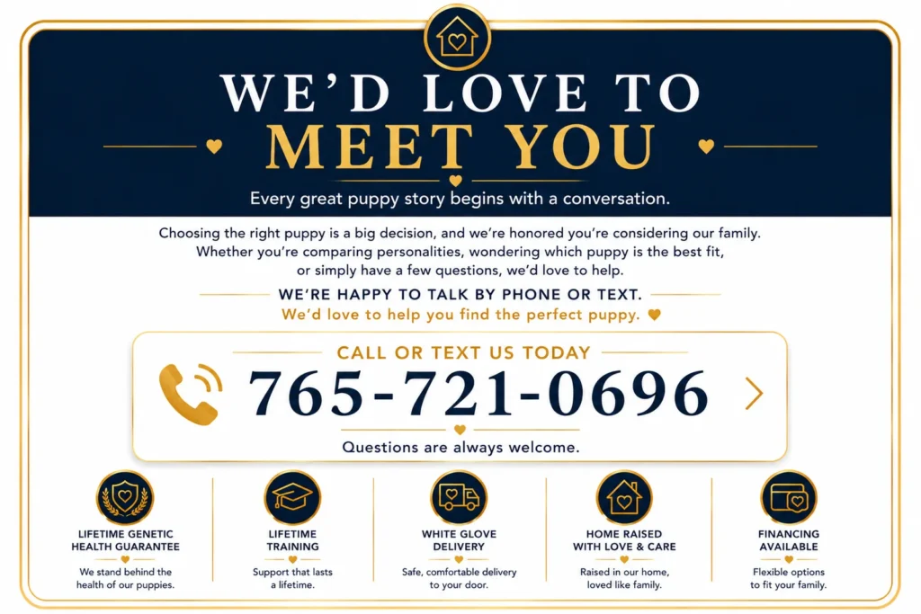 Contact Mini Pomsky Puppies by phone or text to ask questions, learn about available Mini Pomsky puppies, and find the perfect puppy for your family.
