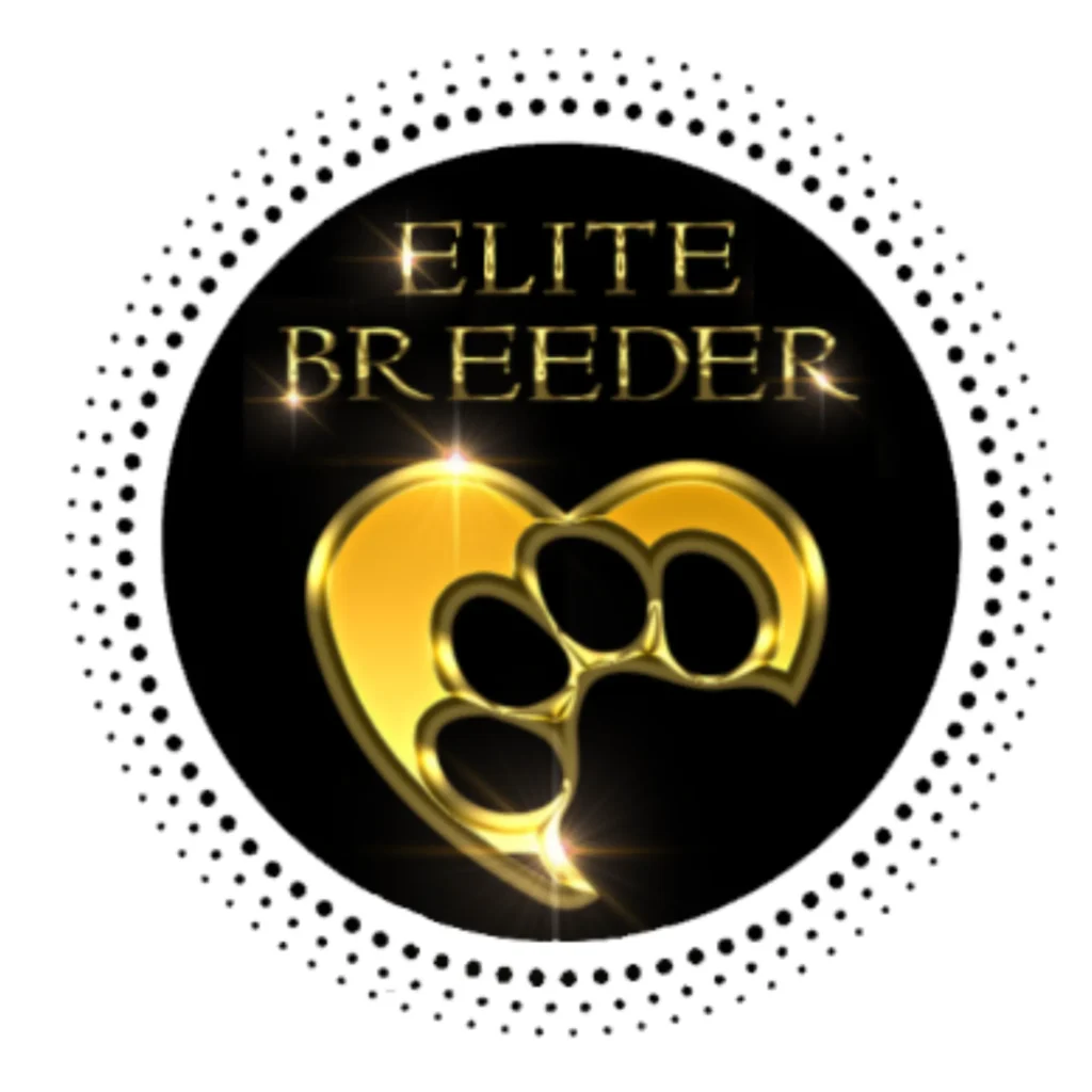 Elite Breeder recognition logo representing Mini Pomsky Puppies' commitment to responsible breeding excellence